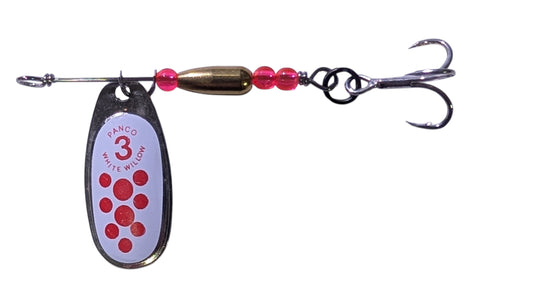 JBS3051SS-3 "RED DOT SPECKLE" #3 Indiana Blade Spinner