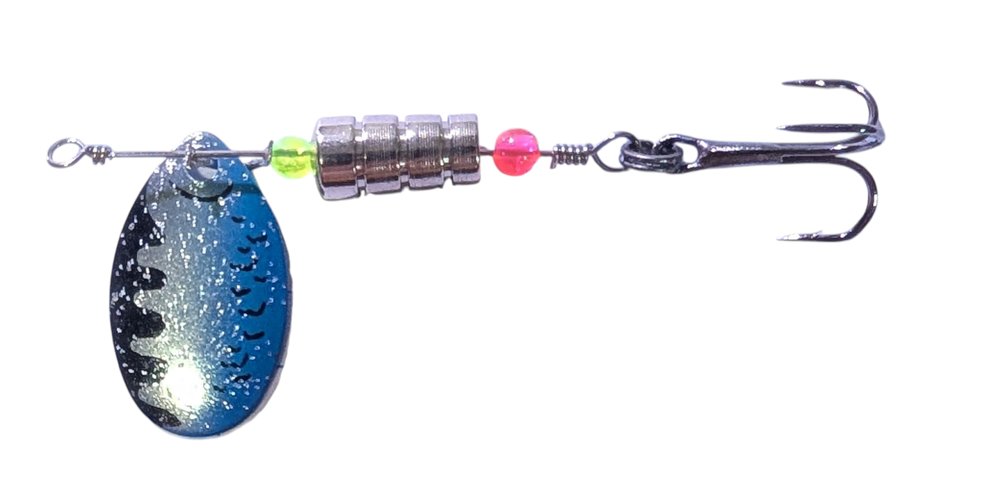 JBS3116SS-3 "MIDNIGHT BLUE" #3 INDIANA BLADE SPINNER