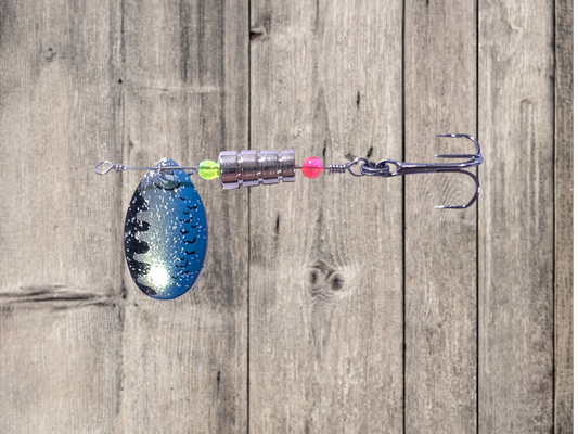 JBS3116SS-3 "MIDNIGHT BLUE" #3 INDIANA BLADE SPINNER