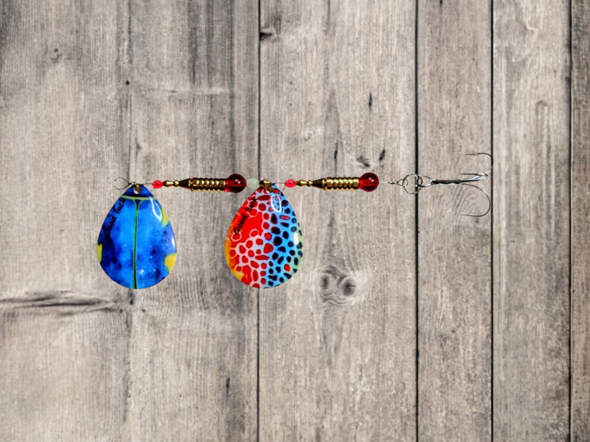 JBS4000SS "CHAMELEON VORTEX" Dual #5 Colorado Blade Spinner