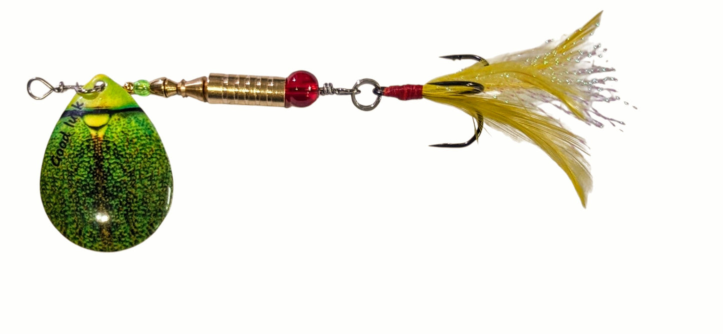 JBS4005SS-4  "GREEN FURY"  #4 Colorado Blade Spinner