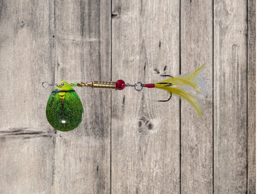 JBS4005SS-4  "GREEN FURY"  #4 Colorado Blade Spinner