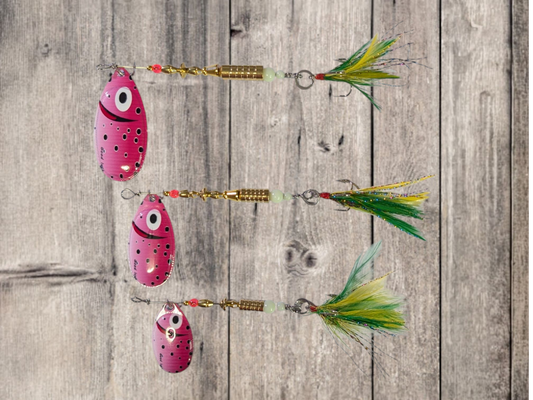 JBS4010SS-S One Set of "PINKARELLA" #5, #4, #3 French Blade Spinners