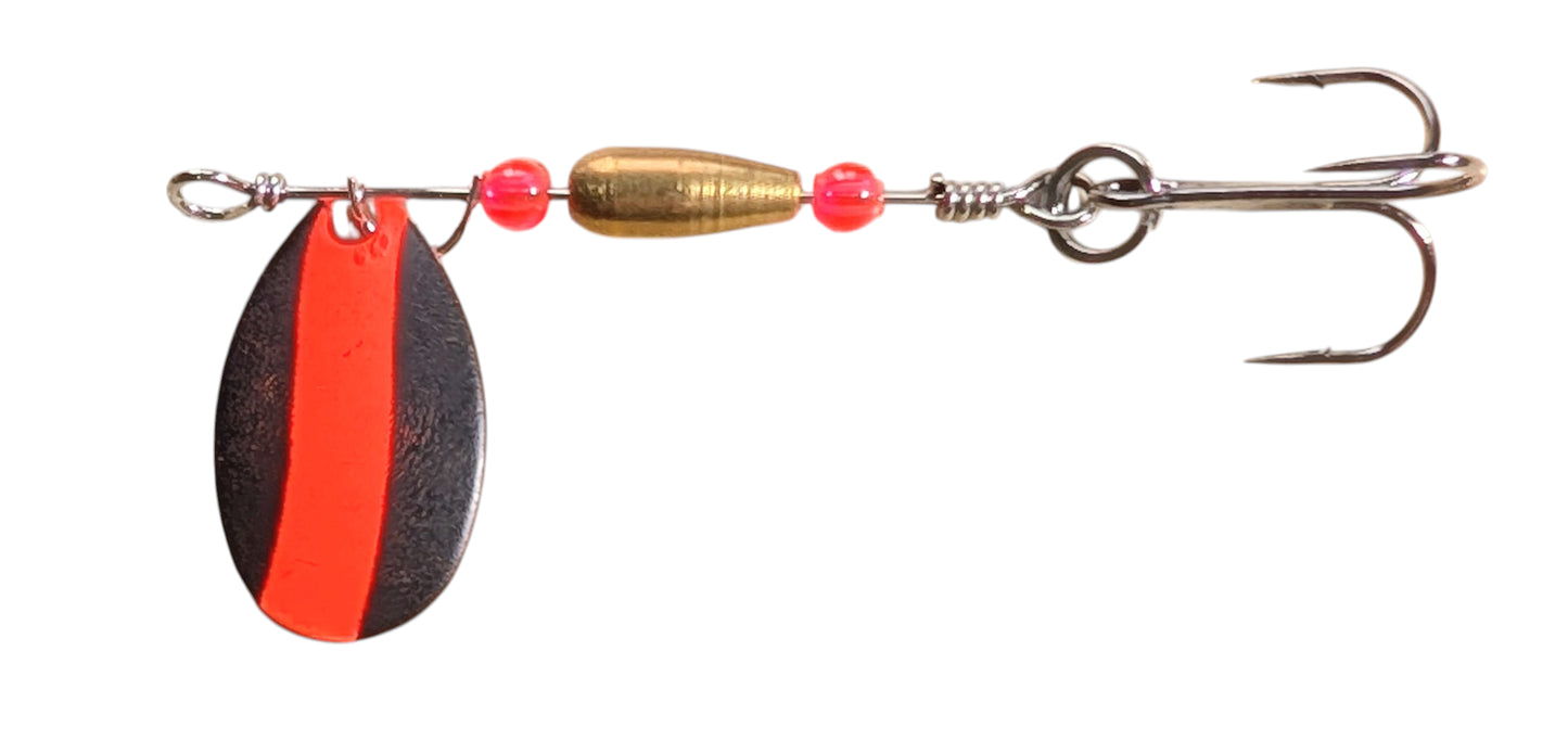 JBS3119SS-3 "RED ALERT" #3 INDIANA BLADE SPINNER