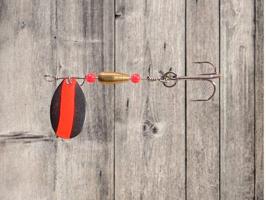 JBS3119SS-3 "RED ALERT" #3 INDIANA BLADE SPINNER